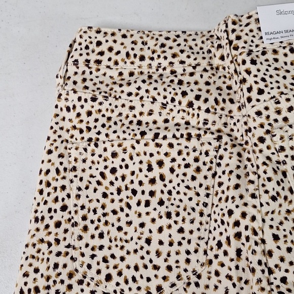 NWT! SkinnyGirl Reagan High-Rise Skinny Ankle Jeans - Cheetah Animal Print - Picture 8 of 10